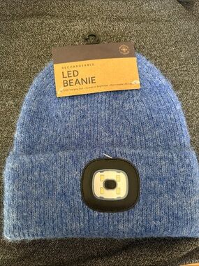 Rechargeable LED Beanie - Blue
